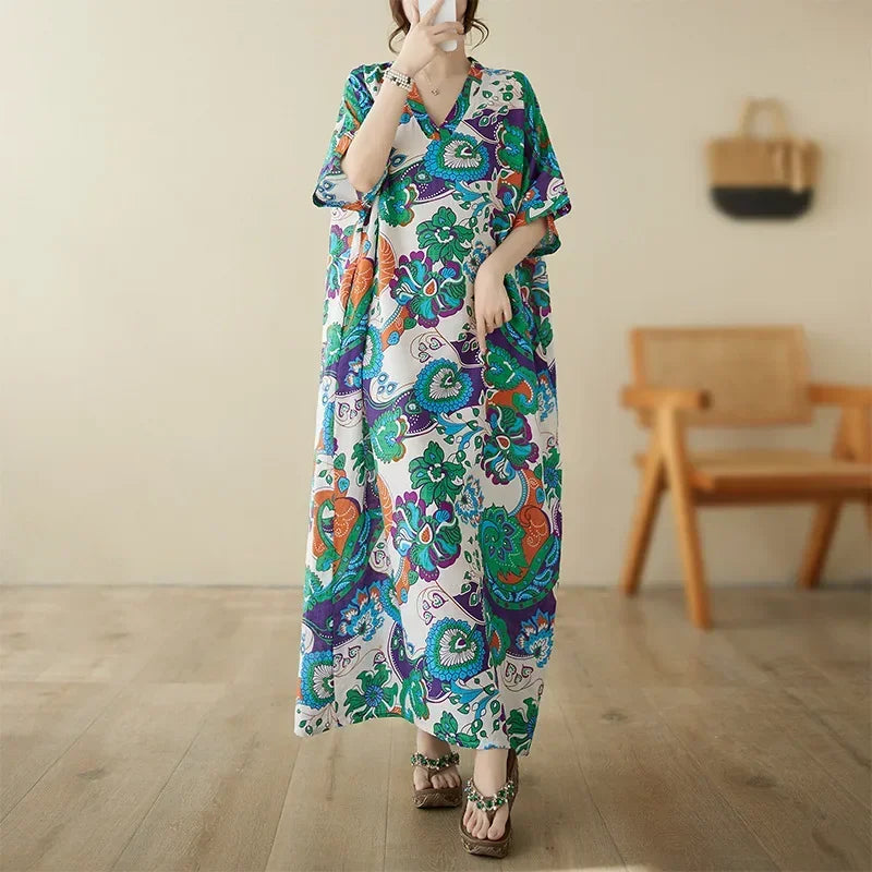 Summer Dress for Women Clothing Long Dress Fashion Clothes Cotton Vintage Harajuku Elegant Streetwear Maxi Beach Dresses