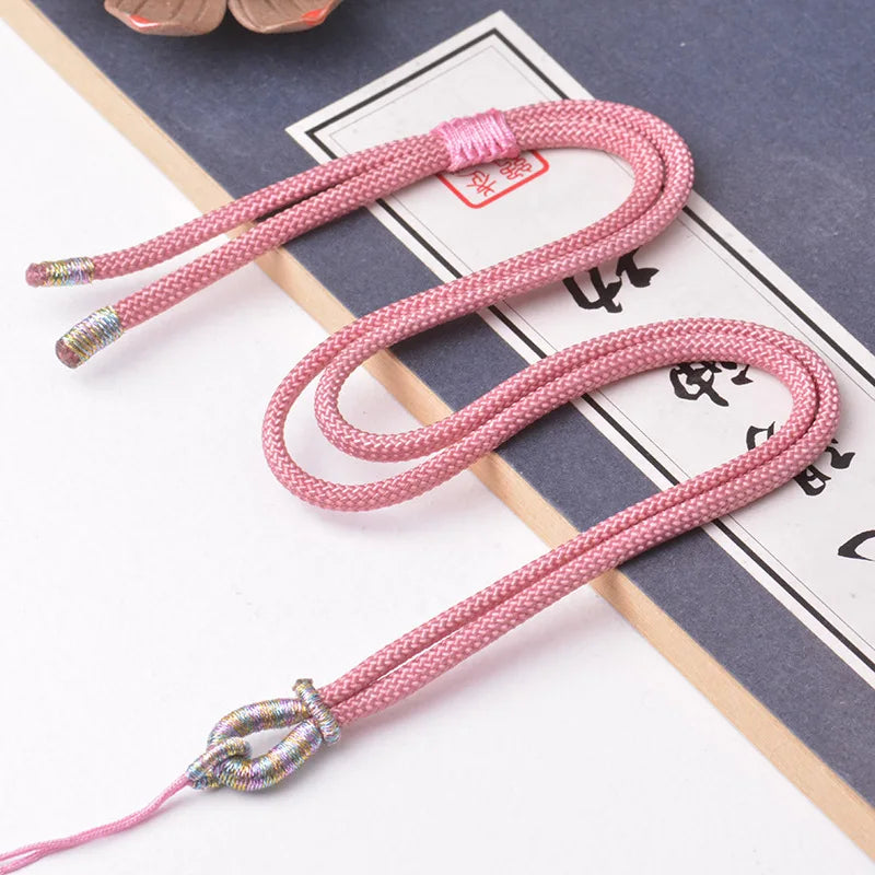 Necklaces Braided Chains DIY Handmade Pendant Adjustable Lanyard Small Round Chain Couple Jewelry Accessories Women Necklace