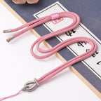 Necklaces Braided Chains DIY Handmade Pendant Adjustable Lanyard Small Round Chain Couple Jewelry Accessories Women Necklace