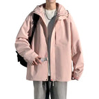 Men Jackets 2025 New Autumn Hooded Windproof Waterproof Coat Outdoor Adventure Windbreaker Camping Lightweight Stormcoat Jackets