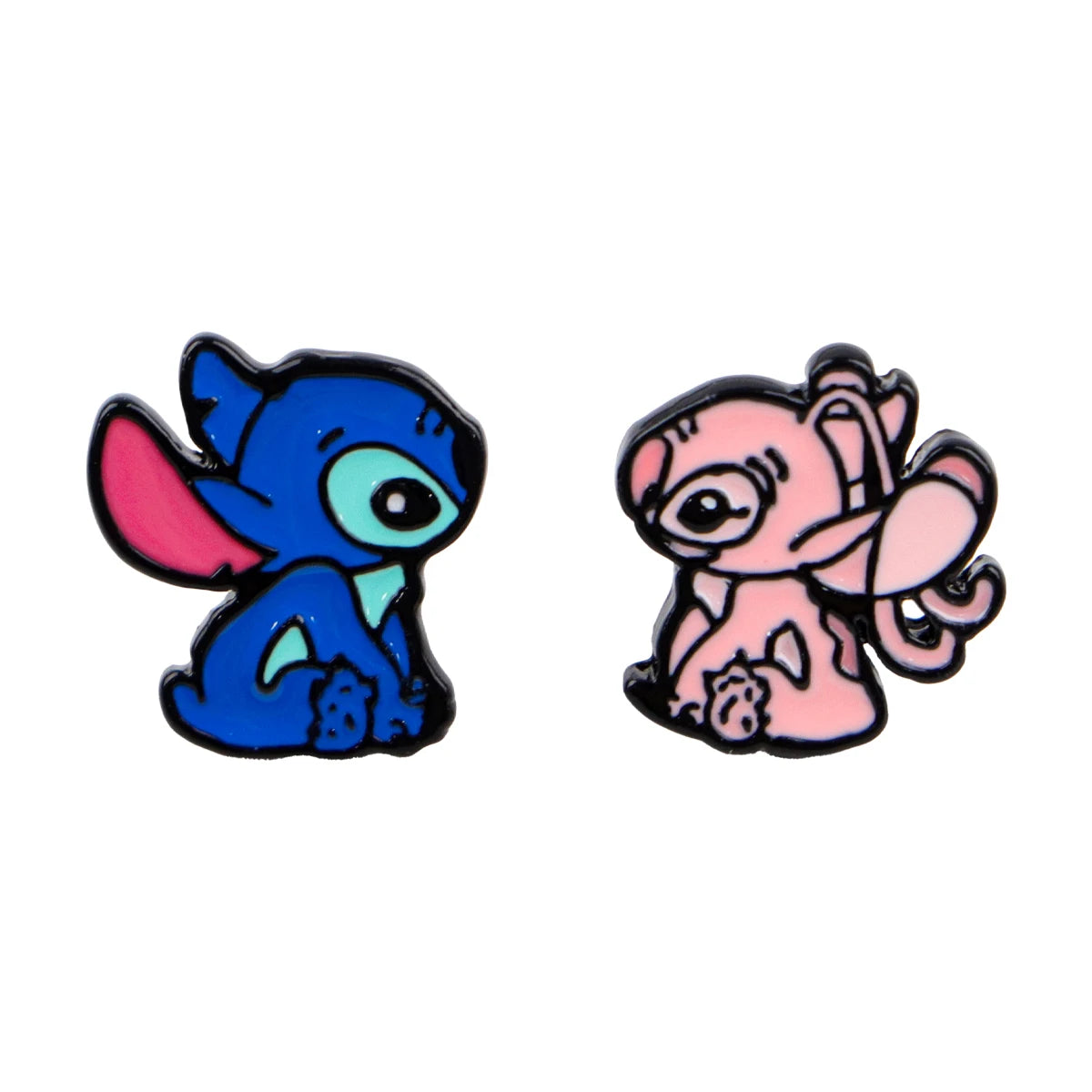 Cute Stitch Stud Earrings for Women Piercing Women's Stainless Steel Jewelry Fashion Accessories Gift for Girl