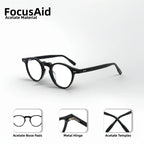 Fashion Retro Rivet Glasses For Men And Women High-Quality Plate Frames Trendy And Versatile Oval Frames With Transparent Lenses