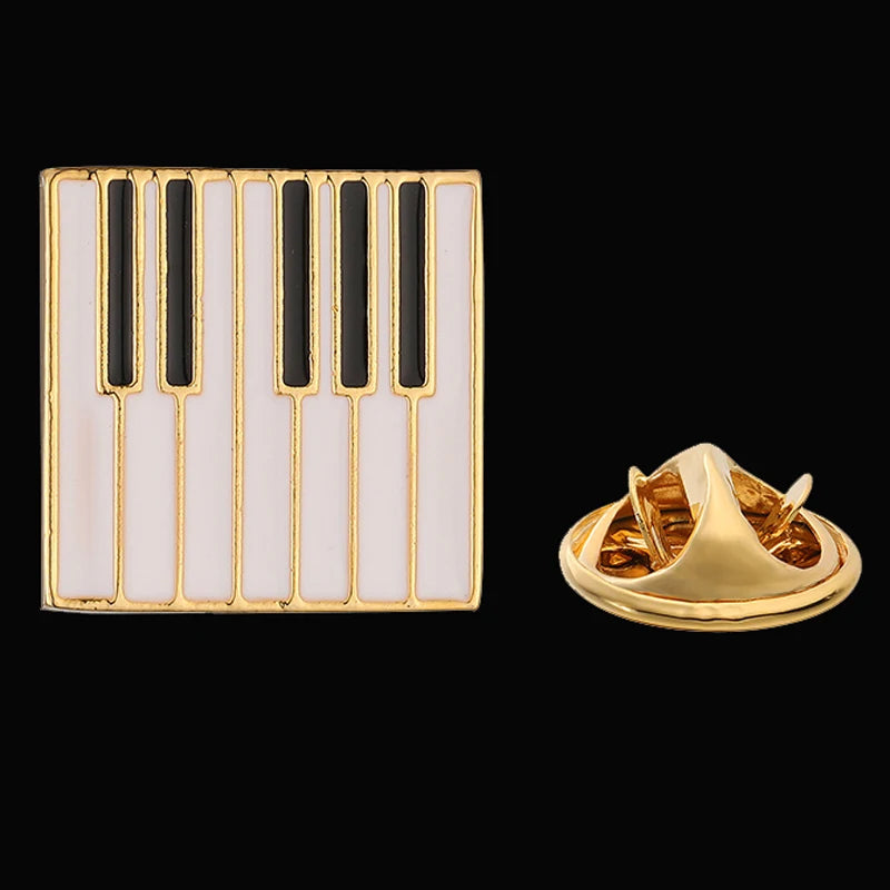 Classic men's women's brooches music drums guitars pianos lapel pins hats scarves suit shirts necktie pin accessories jewelry