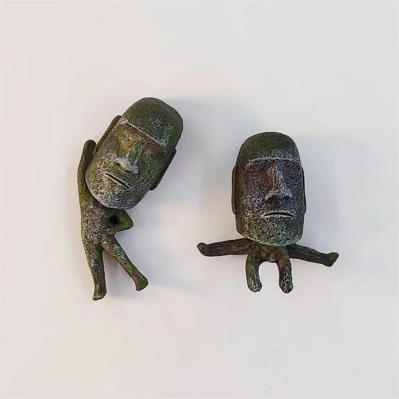 Easter Island Statues Chile Souvenirs 3D Fridge Magnets Resin Refrigerator Magnets Sticker Handicraft Collection Gift Decoration