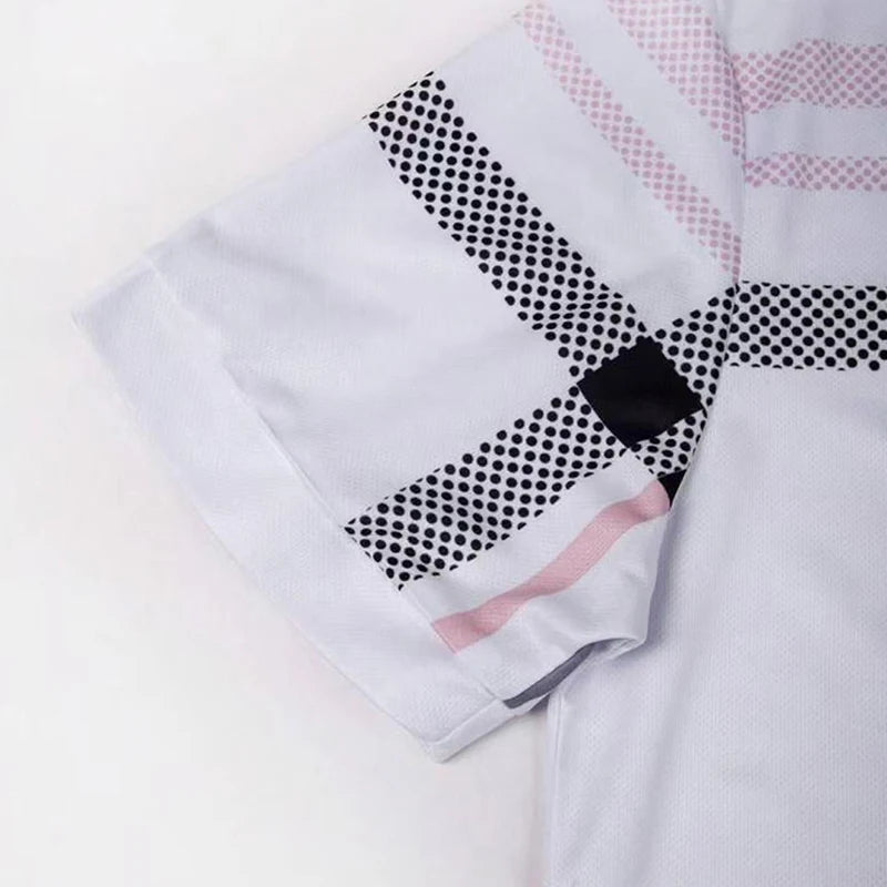 Men's Polos Shirts Work Casual Lapel Short Sleeve Basic Modern Polka Dot Color Block Buttons Summer Regular Fit Golf Shirt