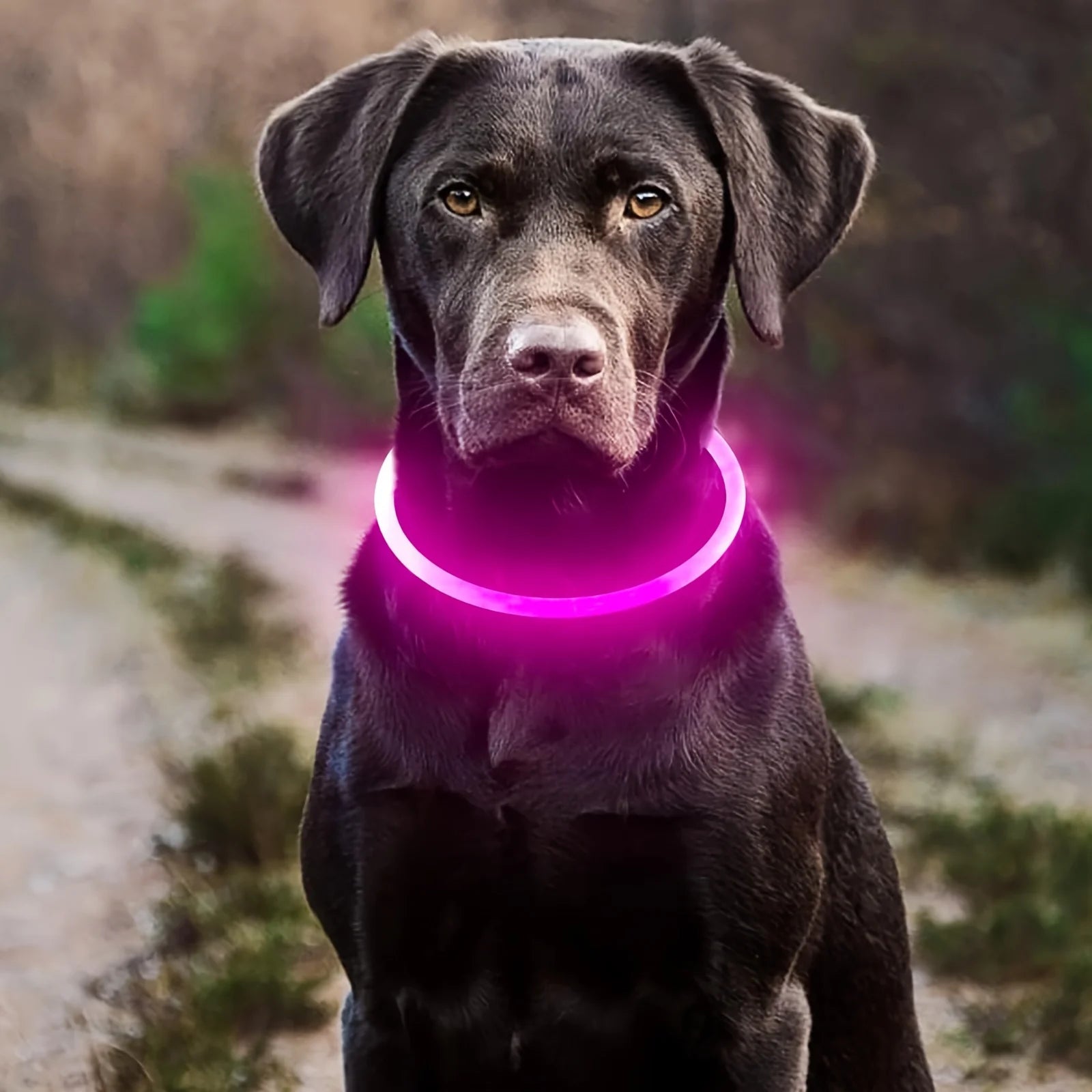 Pet Dog LED Light Collar Luminous Anti-Lost Dog Collar Pet Collar USB Rechargeable Dog Necklace Collar