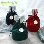 Easter Cute Rabbit Gift Packing Bags Bunny Chocolate Cookies Candy Bags Easter Wedding Favors Birthday Party Decoration 2022