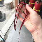 Necklaces Braided Chains DIY Handmade Pendant Adjustable Lanyard Small Round Chain Couple Jewelry Accessories Women Necklace