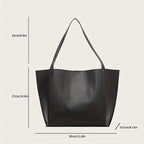 Fashionable black handbag - large capacity, lightweight and easy to carry, retro single shoulder handbag design is fashionable