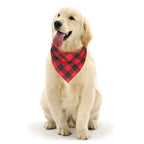 Custom Personalized Name ID Pet Bandanas for Dog Cat Plaid Triangular Bib Scarf Collar Pet Items Puppy Accessories