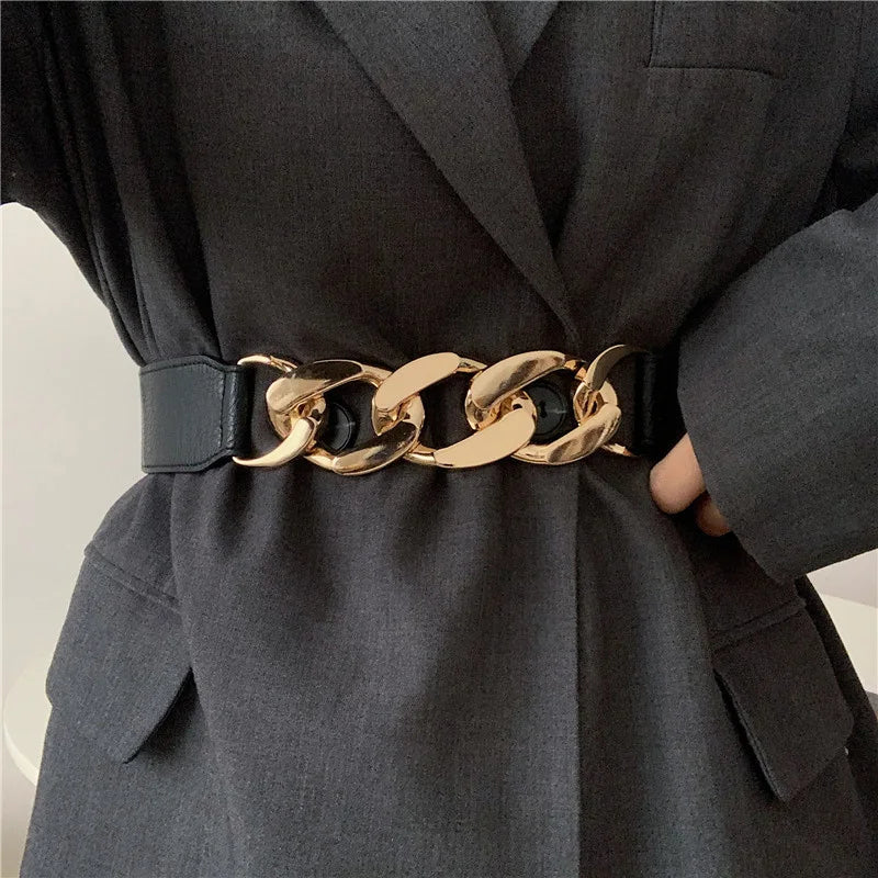 Stylish Women's Metal Chain Decor Belt - Perfect for Casual Wear & Everyday Purposes!