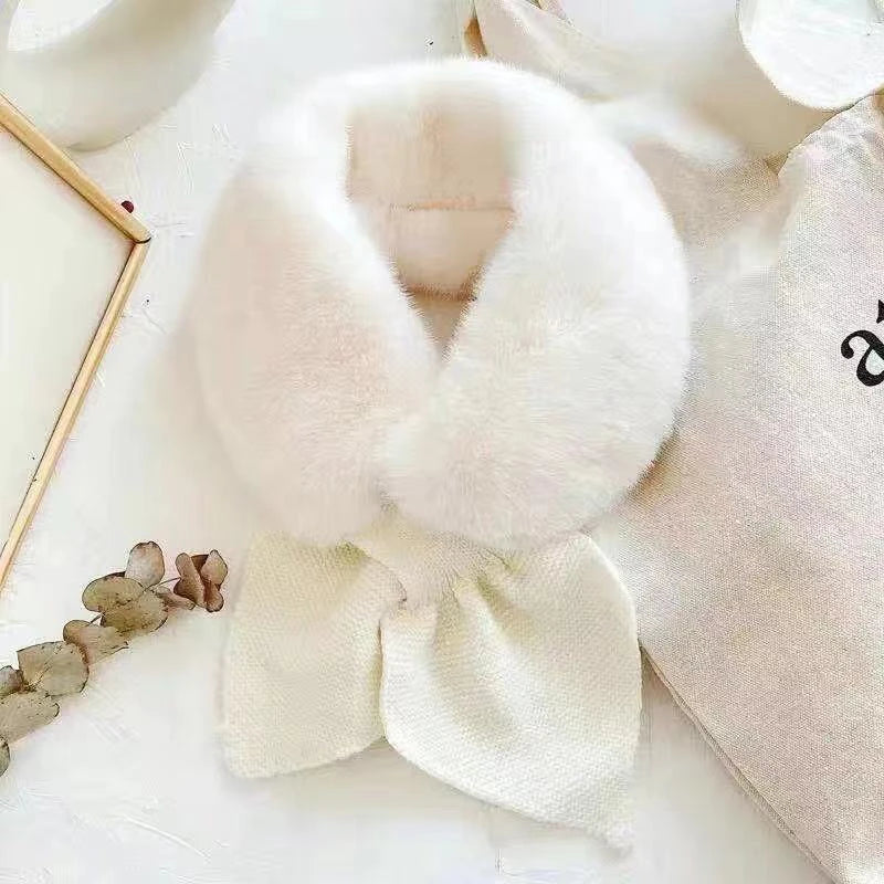 Female Scarves Winter Women Cross Straps Shawl Soft Neck Scarf Girls Autumn Winter Knitted  All-Match Sweet Versatile Scarf