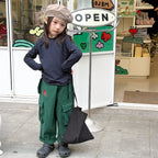 Children Pants 2025 Autumn New Children Clothing Korean Spring Autumn Washed Cotton Work Pants for Girls and Boys