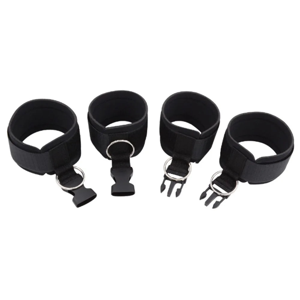 Couple Femdom Handcuffs Ankle Cuffs SM Bondage Alternative Bondage Buckle Handcuffs Set Sex Toys Adult Sex Toy