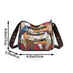 Ladies' handbag, mom's bag, can be carried across the shoulder with a geometric design, suitable for work occasions.