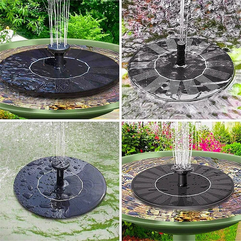 Solar Floating Fountain Floating Solar Fountain Garden Water Fountain Pool Pond Decoration Solar Panel Powered Fountain