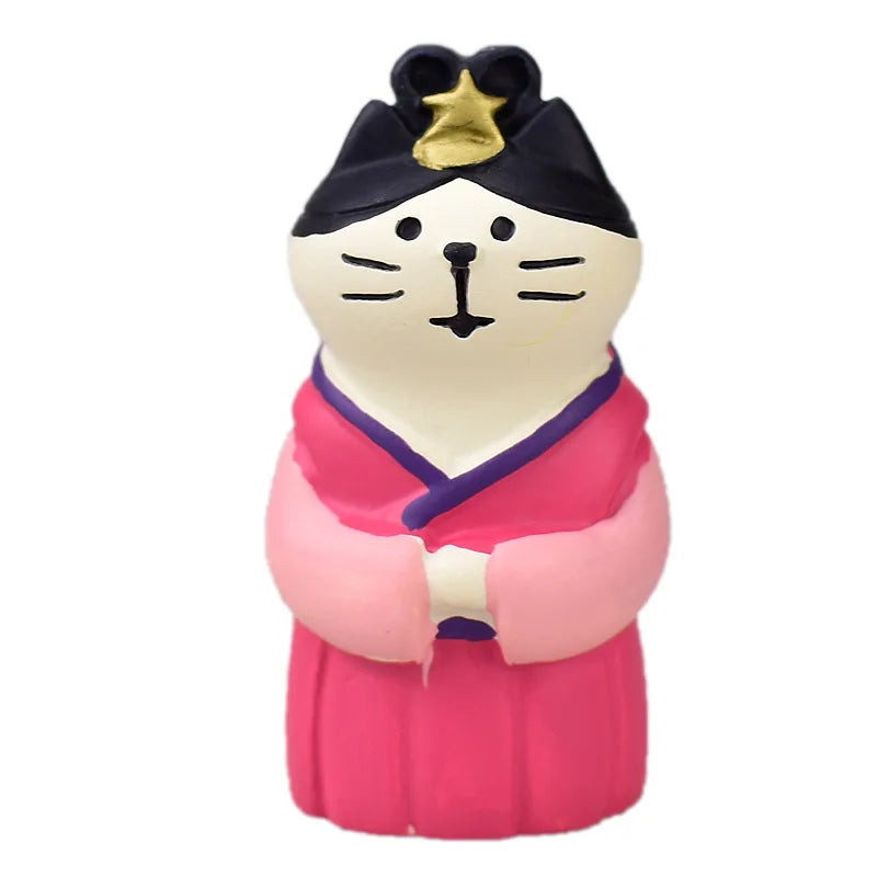 Zakka Chinese Valentine's Day Series Japan Decoration Figurines Resin Craft Desk Accessories Scene Decoration Gifts Home Decor