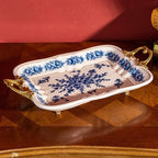 Kitchen Unique Plate Organizer Modern Design Aesthetic Plates Art Fashionable Bandeja Decorativa Centro De Mesa Home Accessories