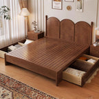 Bedroom Aesthetic Beds Unique Luxury Girls Nordic Storage Space Headboard Bed King Size Modern Lit Deux Place Home Decoration