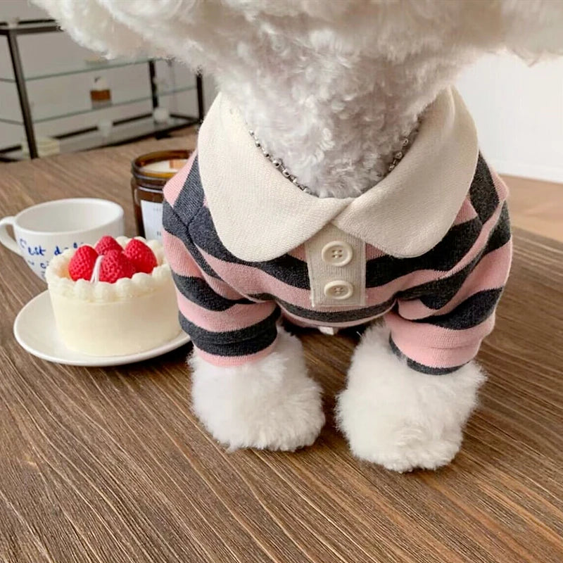 name-branded clothes Fashion Pet Dog Striped Shirt Summer Puppy Clothes Cute Cat Vest Breathable Dog Thin Shirt Pet Kitten Clothing Chihuahua Clothes