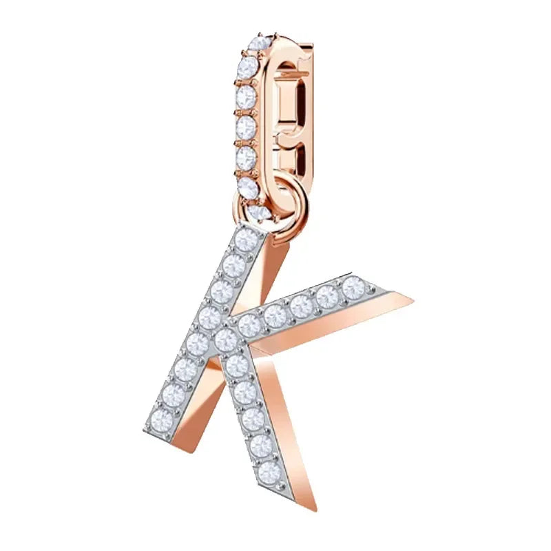 Pendants Fine Jewelry Charming Letter Crystal Pendants Fashion Necklace Bracelet Accessories for Women's Anniversary Gift