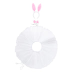 Easter Set Party  Girls Rabbit  Bunny Ear Headband Dress Skirt Bow Tie Tail Girl Birthday Halloween Costume Cosplay