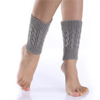 Women's Knitted Leg Warmer Winter Short Leg Warmers Boot Cuffs Fashion Thermal Ladies Legging Foot Warmer