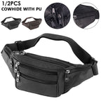 Fanny Packs Fashion Waist Pack Belt Bag with 7 Zipper Pockets Adjustable Casual Hip Bum Bag for Travel Shopping Hiking Cycling