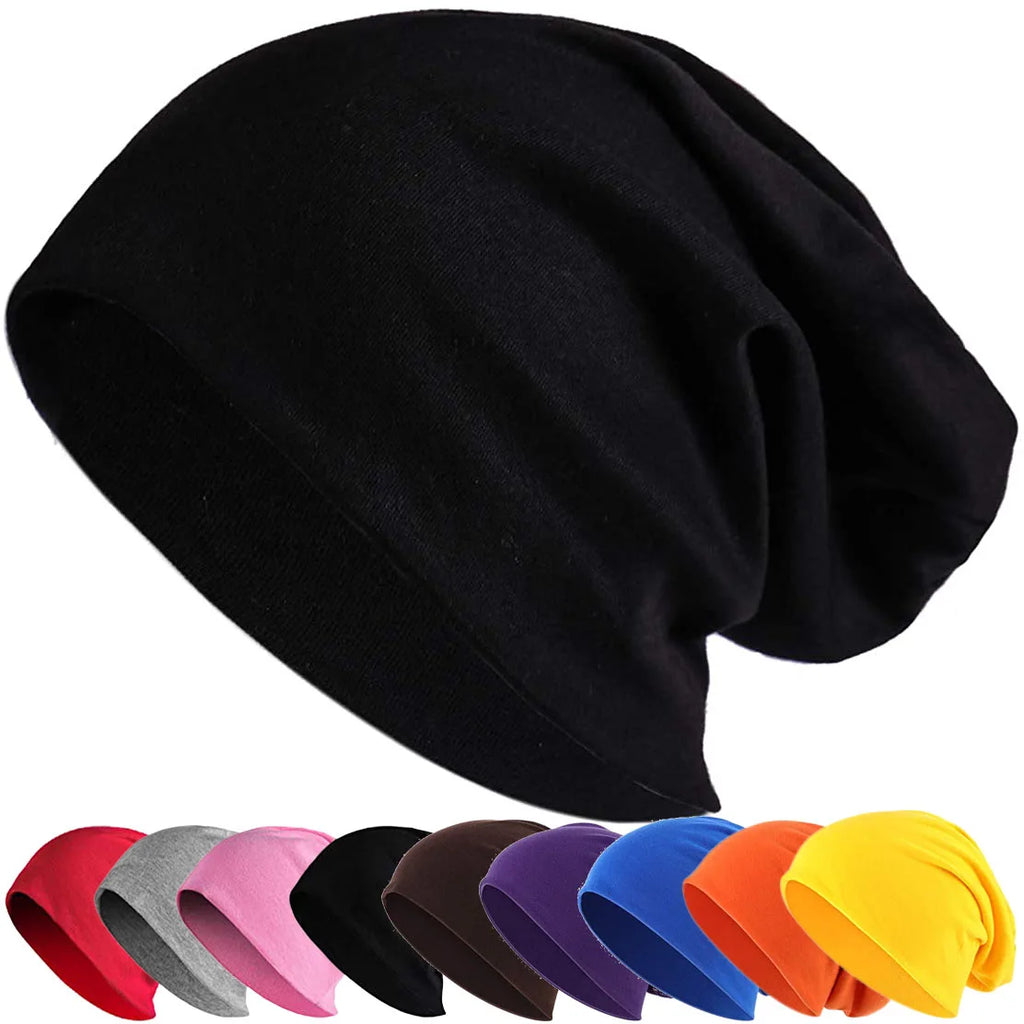 Hip-hop Beanies Hat for Women Men Stretch Slouchy Outdoor Skull Cap Suitable for Spring Autumn Winter Skullies Beanie Caps