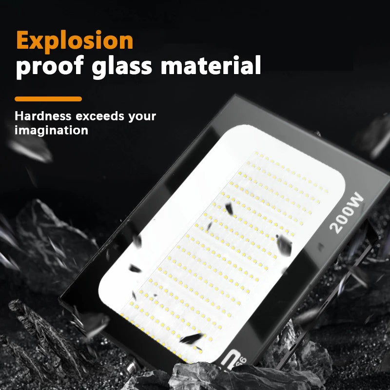 Outdoor IP66 Waterproof Path Light Spotlight LED Floodlight AC220V 10W 20W 30W 50W 100W 200W Outdoor Garden Porch Courtyard Lamp