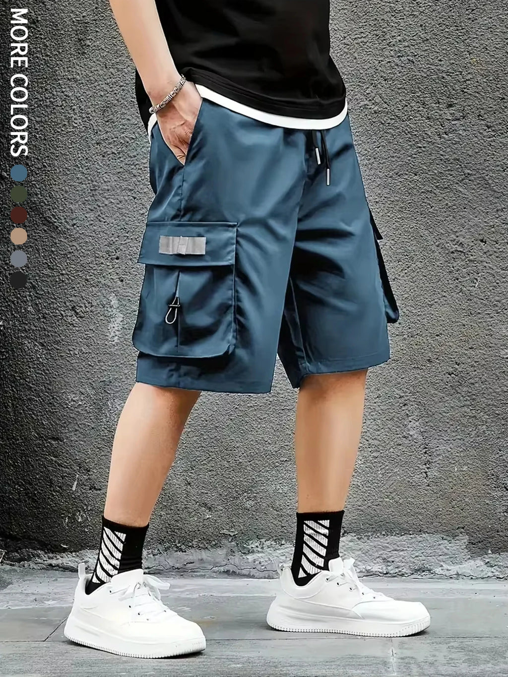 Men's Cargo Shorts, Outdoor, Travel, Casual Sports, Large Pockets, Durable and Comfortable Fabrics, Thin Shorts for Outings 17