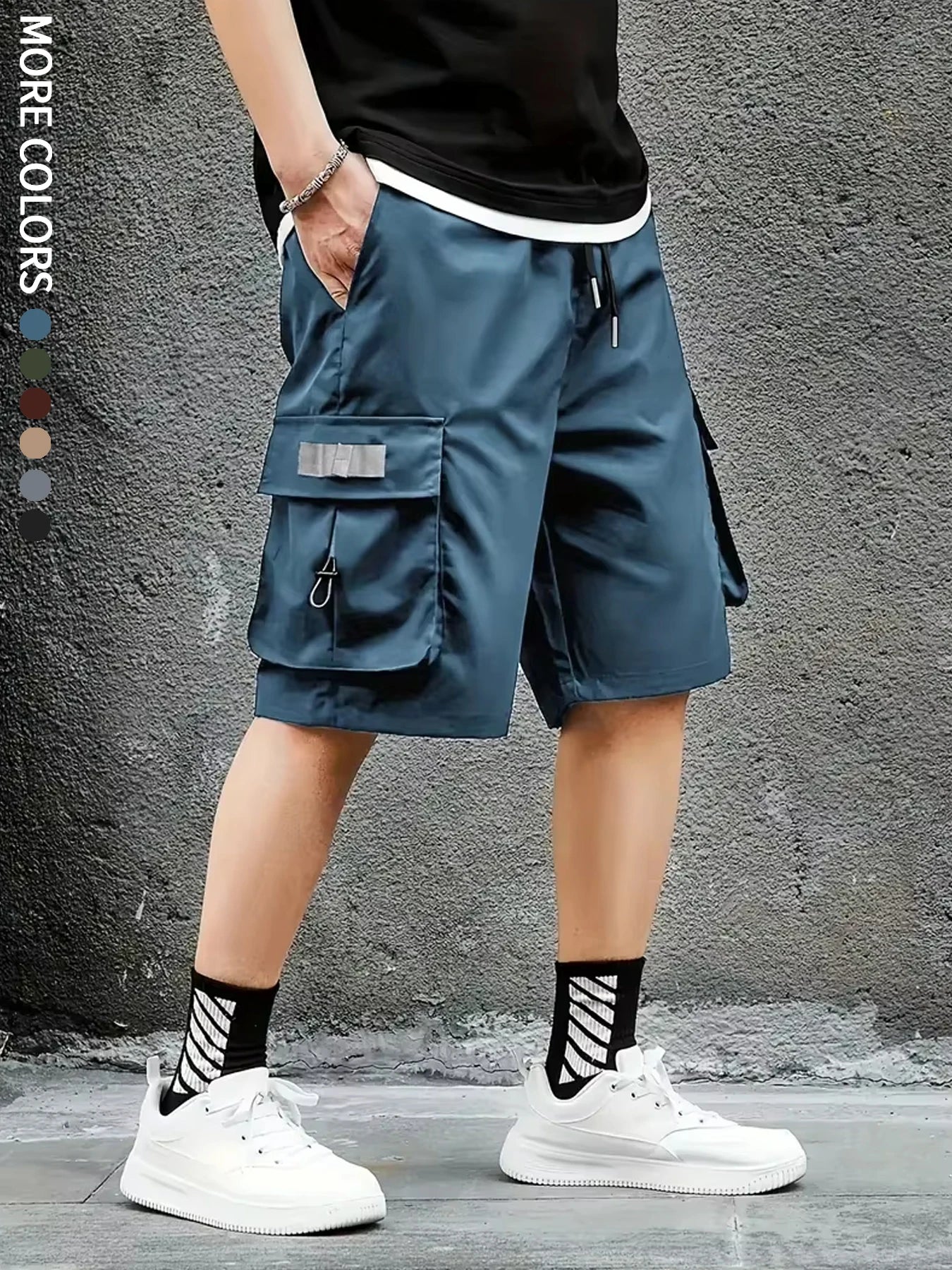 Men's Cargo Shorts, Outdoor, Travel, Casual Sports, Large Pockets, Durable and Comfortable Fabrics, Thin Shorts for Outings 17