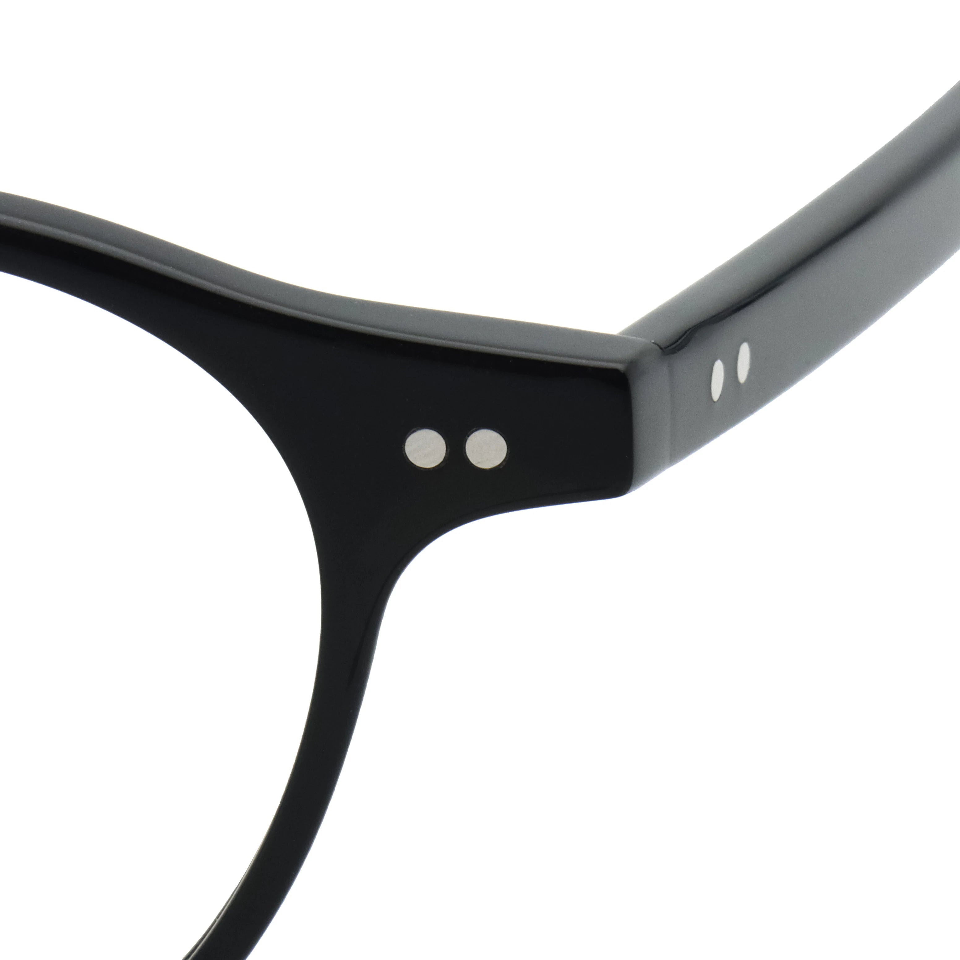 Fashion Retro Rivet Glasses For Men And Women High-Quality Plate Frames Trendy And Versatile Oval Frames With Transparent Lenses