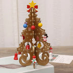 1 Pcs Decorations Creative Wooden Christmas Tree Ornament Home Desktop Party Decor New Year Kids Gifts Home Decoration Crafts
