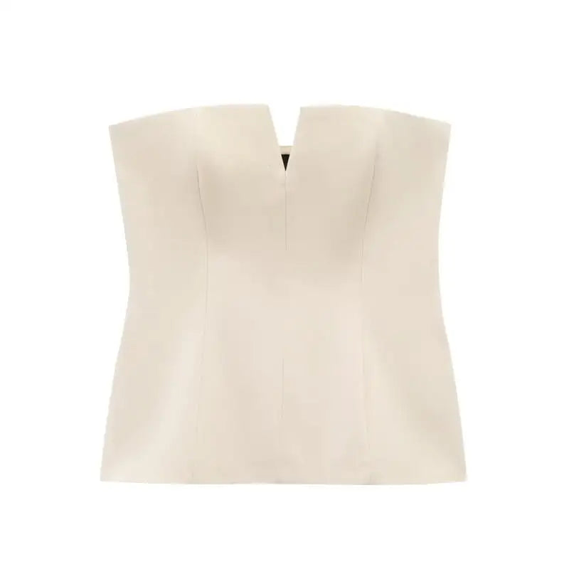 Tops Summer Women's 2025 New Tank Tops Elegant Fashion Tube Top Young Chic Women's Street Holiday Top