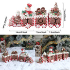 Christmas Ornaments Snowman Gingerbread Man Ice Cream Candy Train Christmas New Year Home Decoration Xmas Kids Gift Noel Navidad