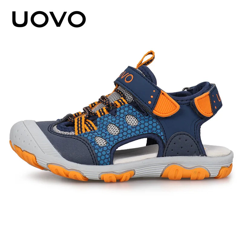 Children Shoes UOVO New Arrival Children Fashion Footwear Soft Durable Rubber Sole Kids Shoes Comfortable Boys Sandals With #24-34