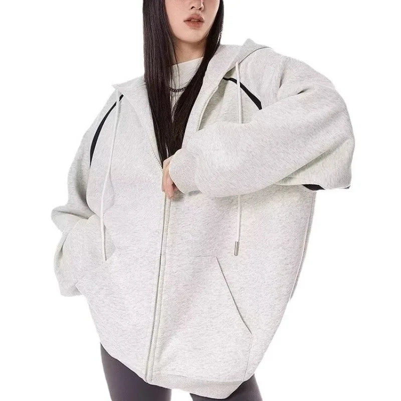 women's hoodies Women Clothes Hoodie 2025 Autumn Winter Thick Hoddies Women Streetwear Loose Casual