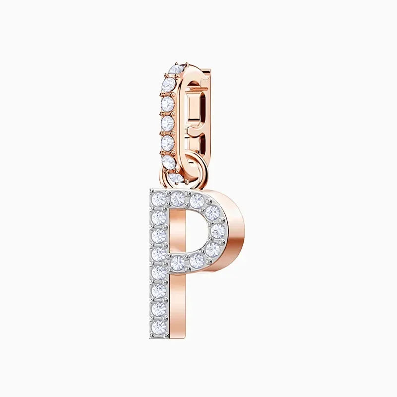 Pendants Fine Jewelry Charming Letter Crystal Pendants Fashion Necklace Bracelet Accessories for Women's Anniversary Gift