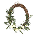 Easter Wreath Simulation Egg Wreath Spring Simulation Flower Wreath Door Hanging Decoration