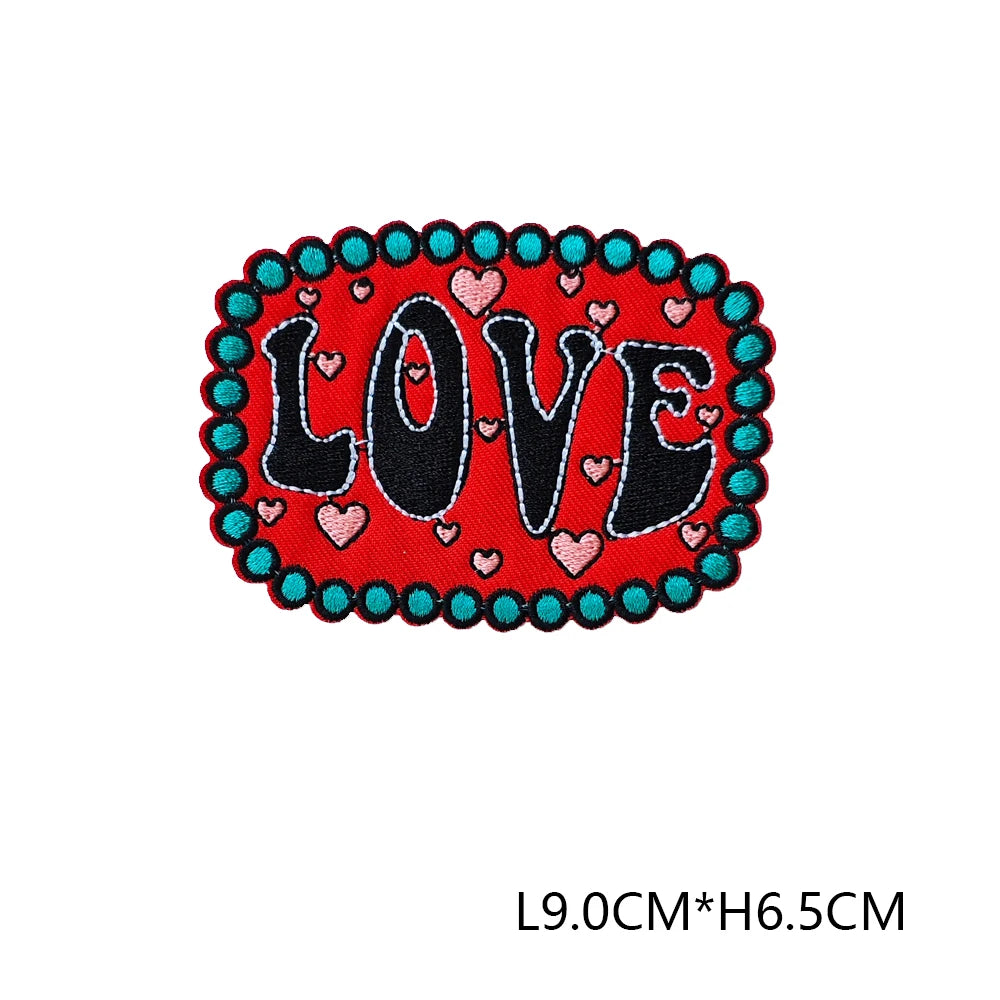 Valentine's Day Emblem Clothing Accessories Badge Sticker Embroidered Embroidery Sticker Iron-on Patches