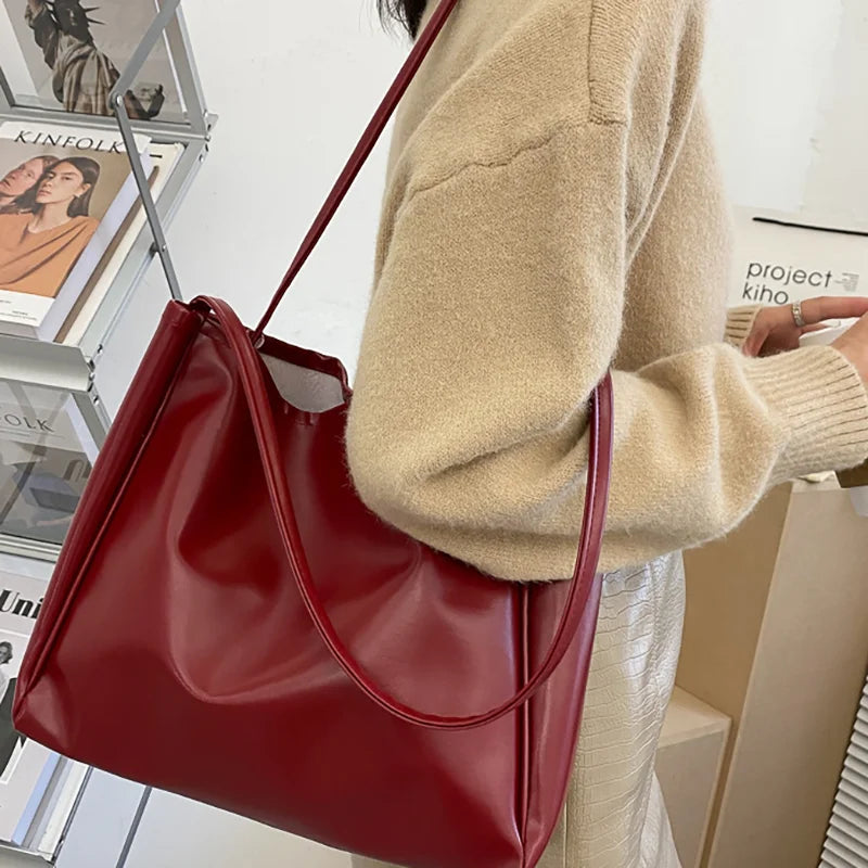 Women's Bag Simple Large Capacity Shoulder Bags For Women Waterproof Tote Bag Daily Commuting Handbag