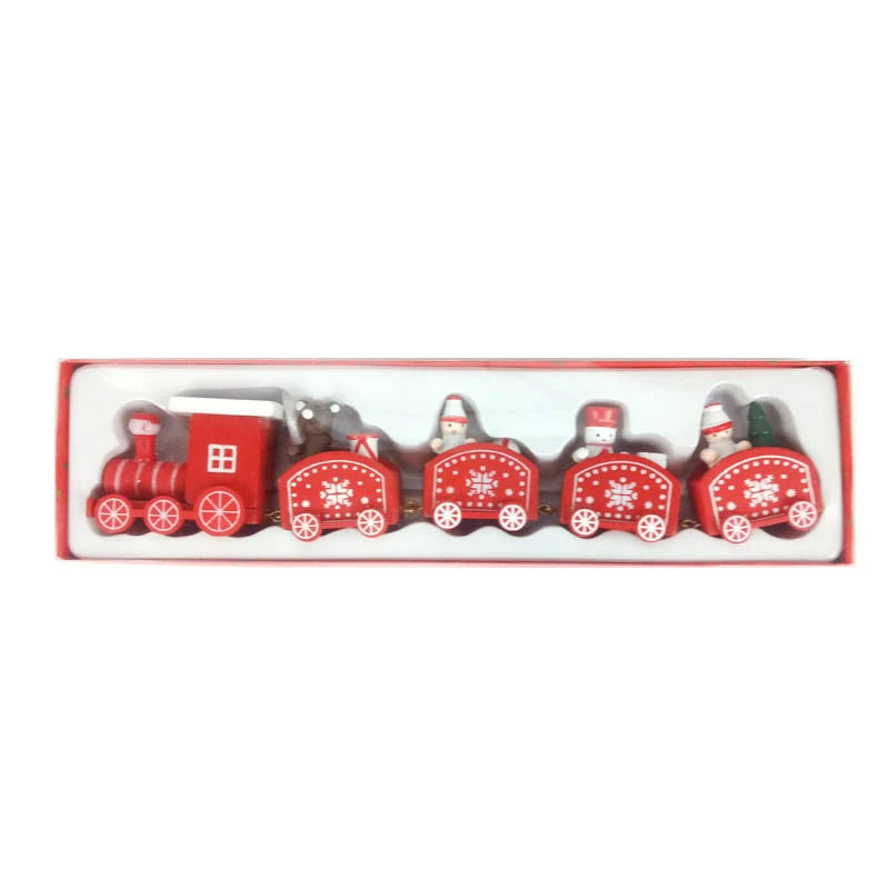 Merry Christmas Home Decor: Christmas Train, Mini Christmas Tree & Reindeer - Xmas/Navidad/Happy New Year Gift Option