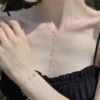 Water Drop Necklace Transparent Raindrop Earrings Jewelry Accessories for Women Minimalist Ice-Clear Dewdrop Elegant Party Gifts