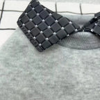Pet Dog Clothes Warm Winter Shirt Collar Patchwork Hoodie Jacket for Small Dog Coat Bear Hoodie Pet Plaid Shirt Puppy Clothing
