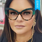 Fashion Brand Glasses Frame Women Computer Myopia Eyewear Frames Tr90 Ultra Light Eyeglasses Ladies Spectacle Frames Latest 2024