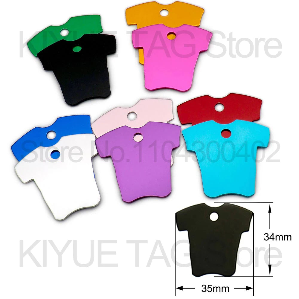 Custom Tags 100PCS Pet Supplies Custom Personalized Cat Collar Name Tag Custom Engraved Dog ID Tag Aluminum Pendant Accessories