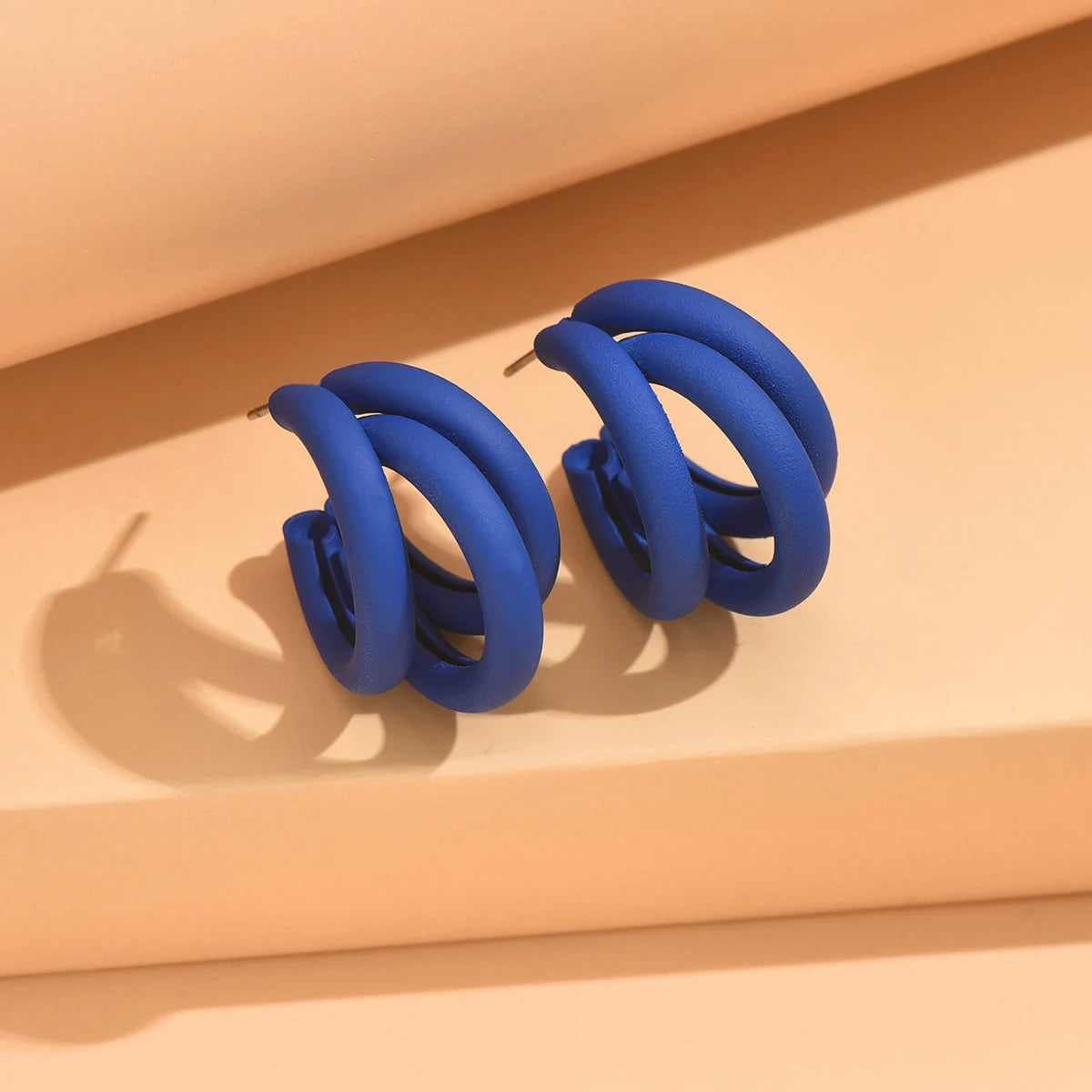 Elegant Gold Color Circled Hoop Earring for Woman Metal Elegant Vintage Geometric Statement Luxury Earrings Party Jewelry Gifts