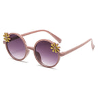 Shades Flower Sunglasses Kid Sunglasses Anti Radiation Glass Blocking Sunglasses Round Frame Eyewear Children Eyeglass Travel
