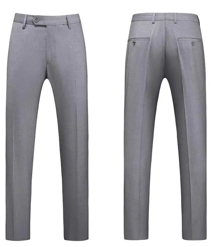 Men Formal Pants, 2025 New Elegant Man Office Work Pant, Casual Polyester Fiber Trousers Men 17 Colors Pantalones Hombre